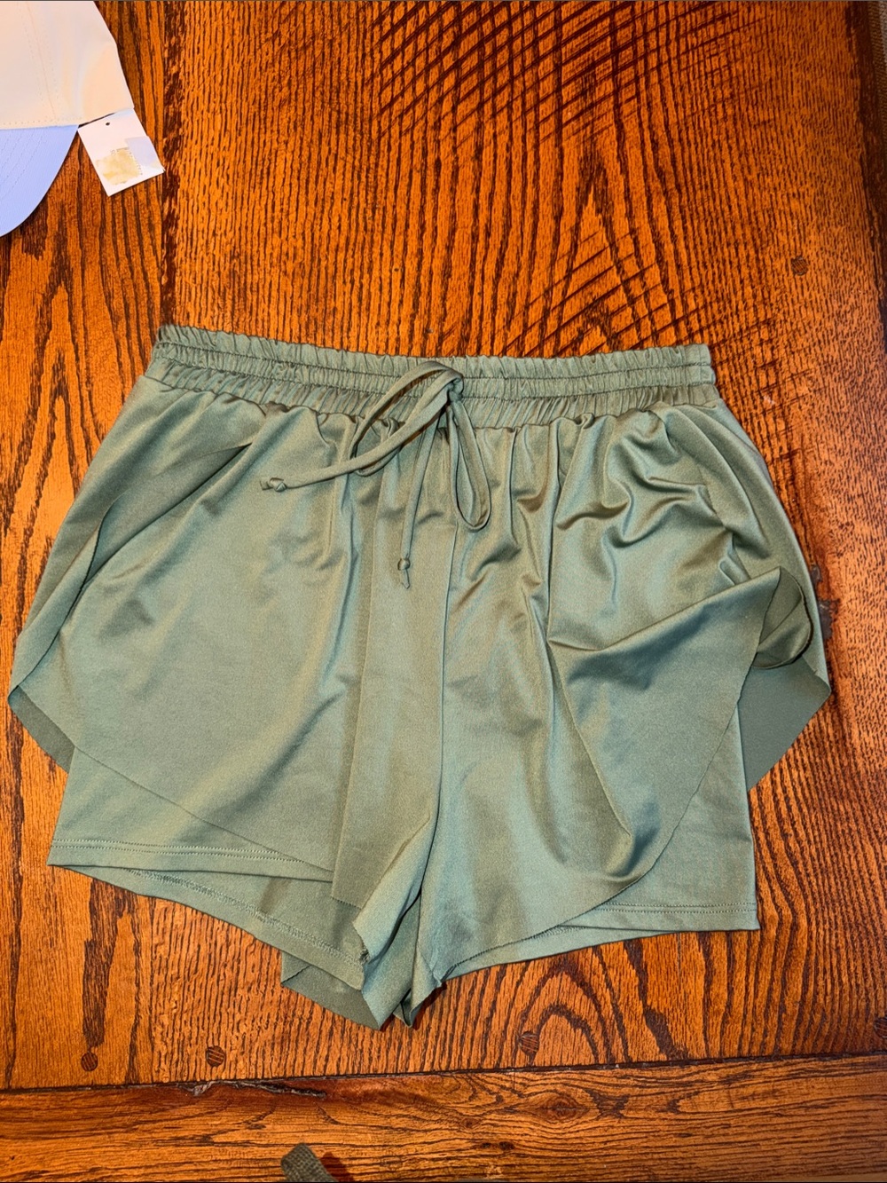 Women's Flowy Athletic Shorts in Sage Green